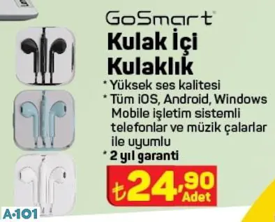 GOSMART KULAK İÇİ KULAKLIK GOSMART KULAK İÇİ KULAKLIK
